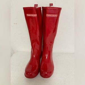 DOONEY + BOURKE Tall red rain and snow boots